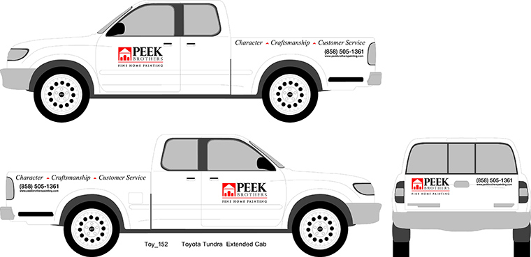 Peek Brothers Vehicle Signage