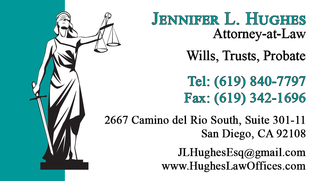 Jennifer L. Hughes Business Card Front