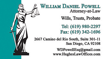 William Daniel Powell Business Card Front