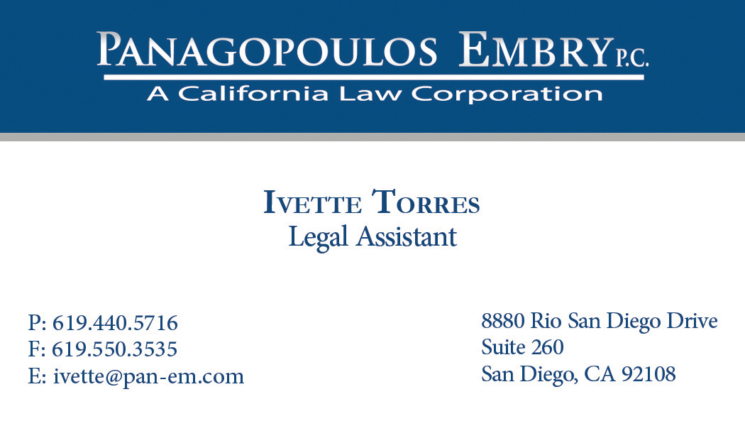 Ivette Torres Business Card Front