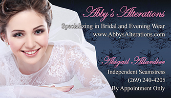 Abby's Alterations Business Card Front