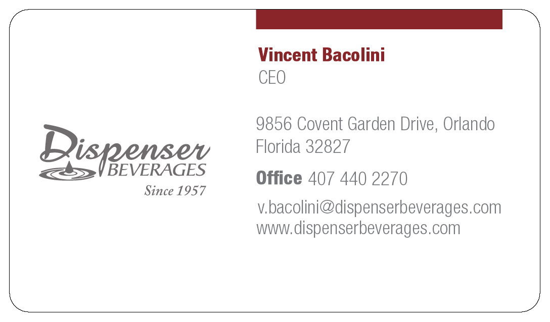 Vincent Bacolini Business Card Front