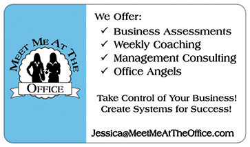 Jessica Barna Meet Me At The Office Business Card Back