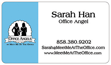 Sarah Han Office Angel Business Card Front