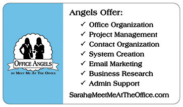 Sara Han Office Angel Business Card Back