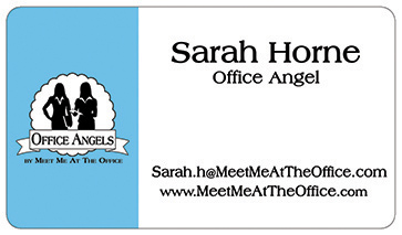 Sarah Horne Office Angel Business Card Front